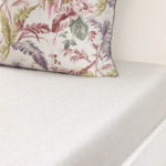 Yves Delorme - Drap housse en batiste de coton gris, Fresque
