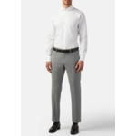 Chemise blanche pin point en coton slim fit