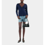 Cardigan En Laine Bleu Marine Femme