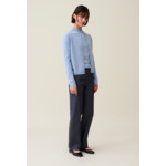 Cardigan laine boutonné broderie CP