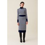 Jupe maille rayures marinière