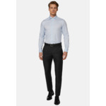 Pantalon Anthracite En Laine Super 130 Slim Fit