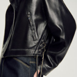 Blouson en cuir vieilli