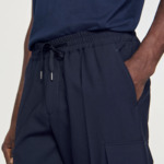 Pantalon cargo élastiqué