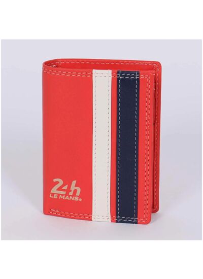 Porte feuille Cuir 24H Chenard Rouge brillant
