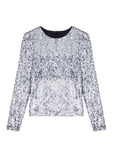 Top manches longues en sequins