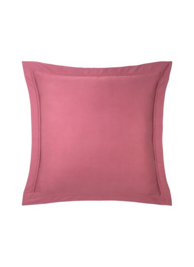 Yves Delorme - Taie d'oreiller en satin de coton rose, Triomphe