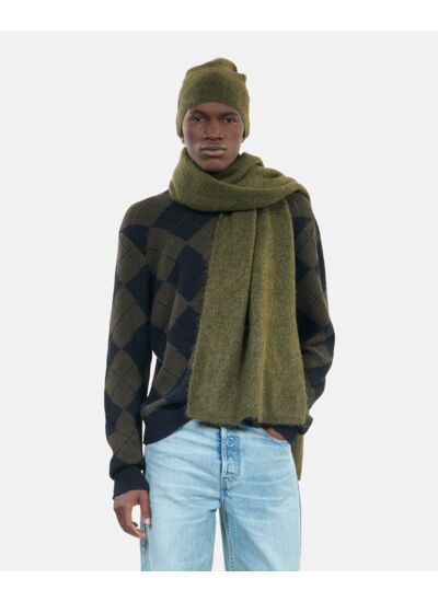 Écharpe En Mohair Kaki