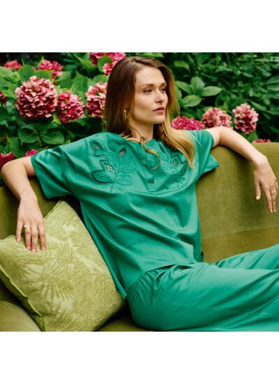 Laurence Tavernier - Pyjama en satin, Hawai