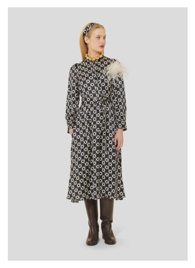 Robe Rivoltina-Nuit en Viscose