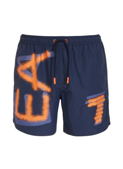 Boxer tissé pour homme - bleu marine