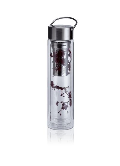 Théière nomade en verre 35Cl double paroi Kyoto avec filtre