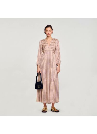 Robe longue imprimée