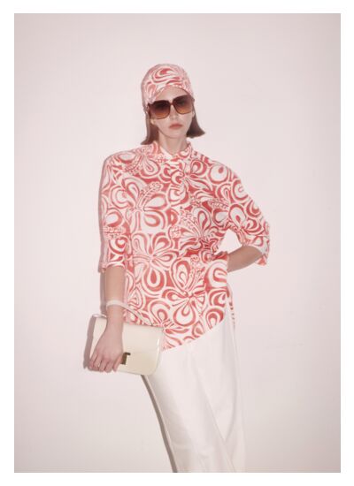 Top Tallulah-Corail en Coton