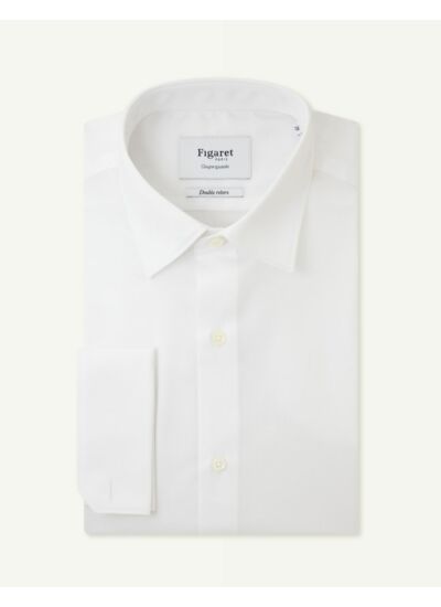 Chemise Ajustée en façonné blanc