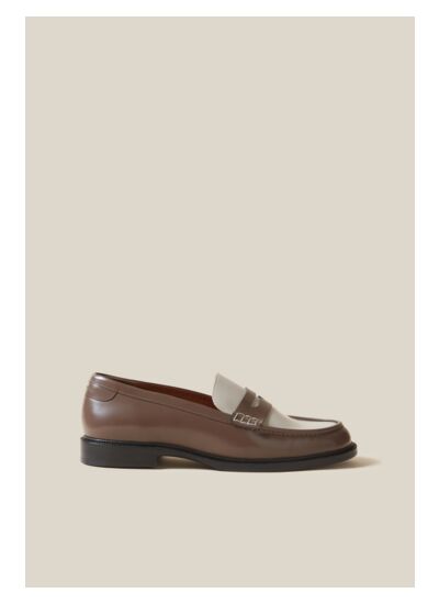 Mocassins vernis bicolores