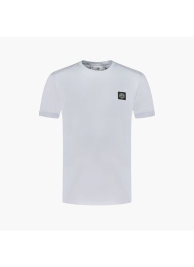 Stone Island T-Shirt Logo Bleu Ciel