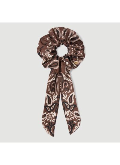 Chouchou foulard à imprimé bandana