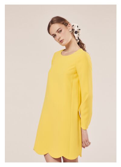 Robe Ruoda-Jaune en Polyester