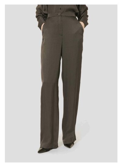 Pantalon Porticcio-Charcoal en Viscose Ecovero