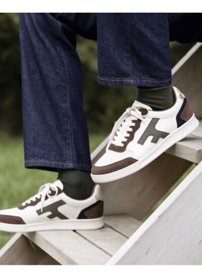 Baskets écrues & marrons