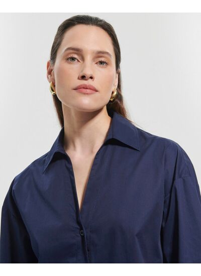 Chemise Carea Marine en Coton