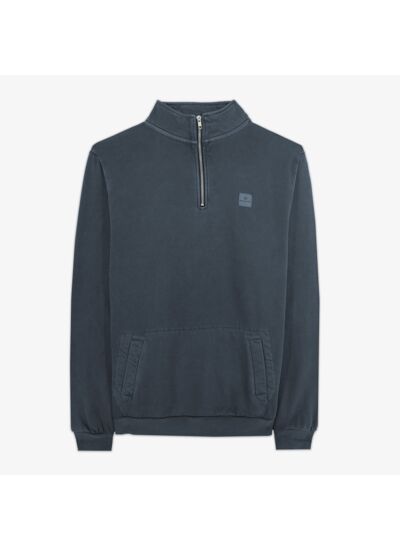 Sweat Sylvain col zippé dark navy