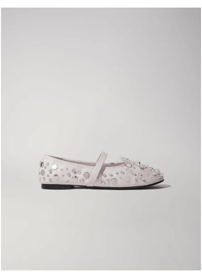 Ballerines à studs argentés
