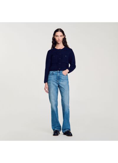 Veste courte en maille