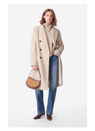 Manteau Dionysos En Laine Mélangée