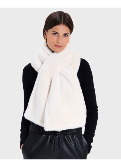 Echarpe Eva Ecru en Polyester