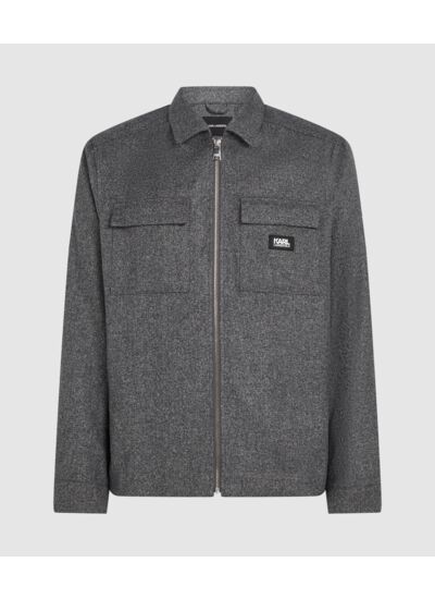 BRUSHED MELANGE OVERSHIRT