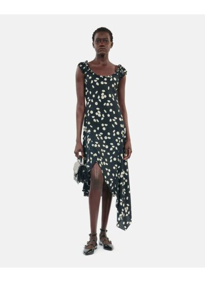 Robe Longue Avec Imprimé Fleuri Femme