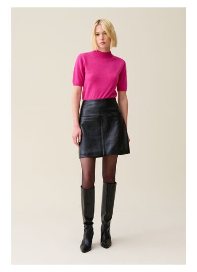 Jupe courte cuir