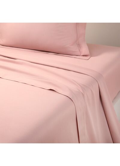 Yves Delorme - Drap plat en satin marron, Triomphe