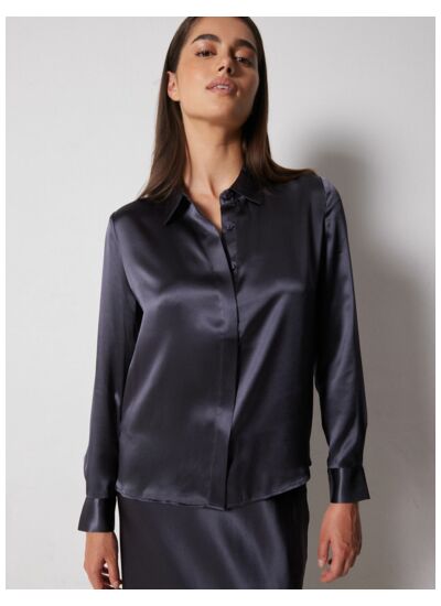 Chemise Soie Juny CARBONE_