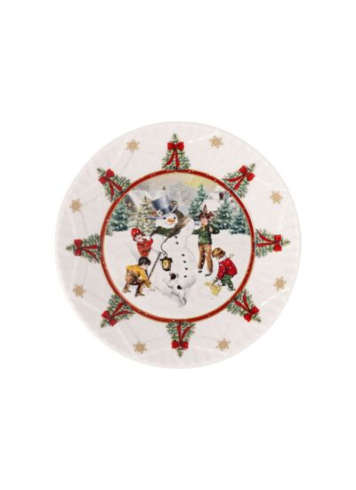 Toy’s Fantasy assiette creuse bonhomme de neige, 25 cm ø