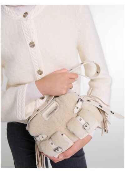 Miss M Mini cargo fausse fourrure