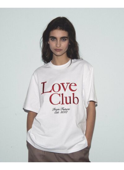 T-shirt Col Rond Manches Courtes Love Club