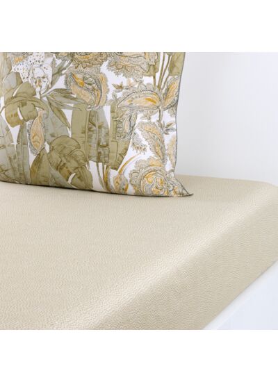 Olivier Desforges - Drap housse en satin de coton beige, Habano