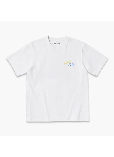 Kaws x Uniqlo x Warhol T-shirt Graphic Banana Bleu Blanc