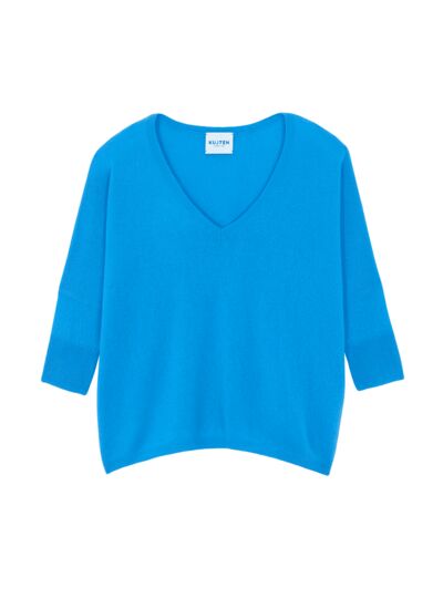 Pull MINIE Pull cachemire col v oversize manche 3/4