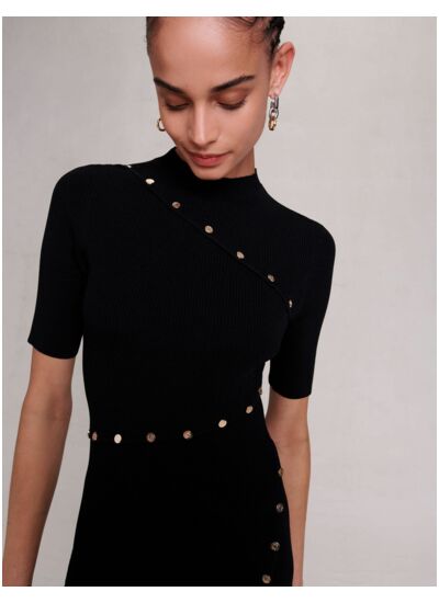 Robe en maille côtelée