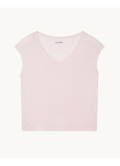 T-Shirt Karol T-shirt col v sans manches lin