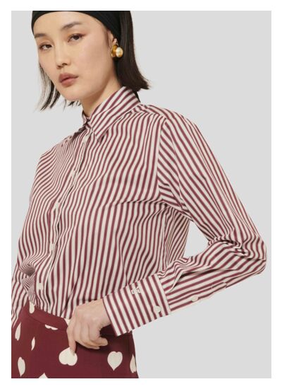 Chemise Clarisse-Bordeaux en Coton