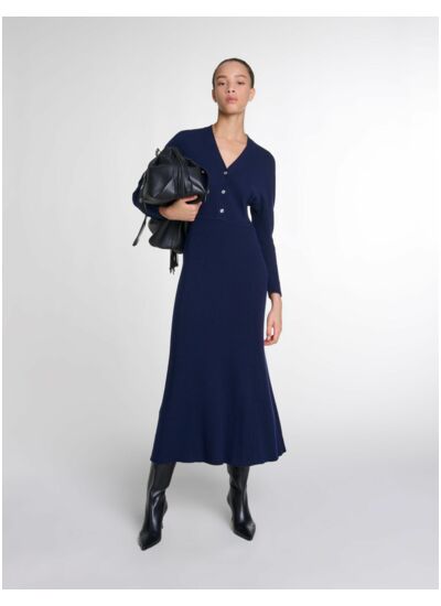 Robe longue en maille