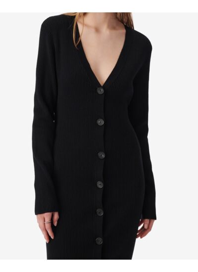 Robe Longue Côtelée