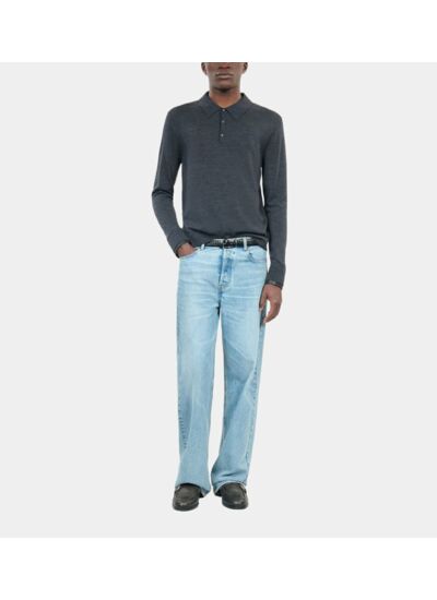 Pull En Laine Gris Homme