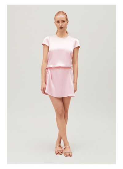 Robe courte babydoll fluide
