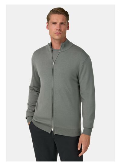 Pull Full Zip En Laine Mérinos